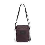 Lacoste Vertical Messenger Bag- Chocolate Brown