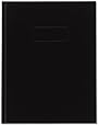 Blueline Business Notebook, Black, 192 Pages, 9-1/4 Inches x 7-1/4 Inches