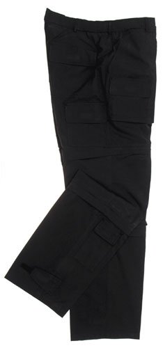 Microfaser Golfhose Trekking Hose Zip-Off schwarz XS-XXL