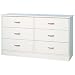 Marina Double Dresser- Pure White Marina Double Dresser- Pure White