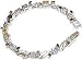 Link Bracelet Sterling Silver and Amethyst Citrin Garnet Crystal Gemstones(brclt130)