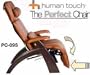 The Human Touch Power Electric Perfect Chair Recliner - PC95 / PC-095 Walnut Recline Wood Base Cognac Premium Leather Pads - Interactive Health Zero Anti Gravity Chair