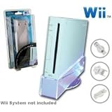 New Wii Hyperkin System Lighting Stand W/ Cooling Fan Blue Led Light Adds Style To Your Nintendo Wii