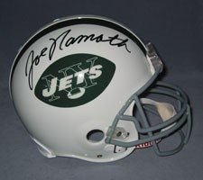 Joe Namath Autographed/Hand Signed Helmet New York Jets Throwback Pro Line by Riddell