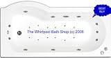 23 Jet Whirlpool Spa Shower P Shaped Shower Bath