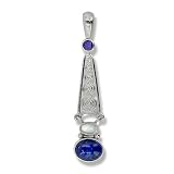 Sterling Silver Lapis Pendant by Sajen