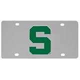 Michigan State Spartans Logo License Plate - NCAA College Athletics - Fan Shop Merchandise