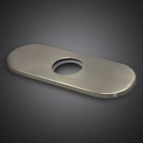Buy 4 Bathroom Vessel Sink Faucet Hole Cover Deck Plate Escutcheon, Brushed Nickel by GHFaucet now!