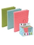 Review Jaf Gifts  / 1-Up Alligator Brights Picture Album HARDCOVER BRAG BOOK ASST (4x6) Packed: 4 Blue / 4 Pink / 4 Green, Quantity of 12 pc,