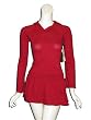 JOSETTE Hooded Mini Dress in Red