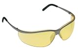 Tools & Hardware : Aearo 11346 Metaliks Safety Glasses Nickel Frame Amber Lens