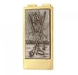 Men's 18th Hole Golf Money Clip in Yellow Gold