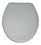 WENKO 152119100 WC-Sitz Prima - Sp&uuml;lkasten geeignet, Chrom-Metallbefestigung, MDF, anthrazit