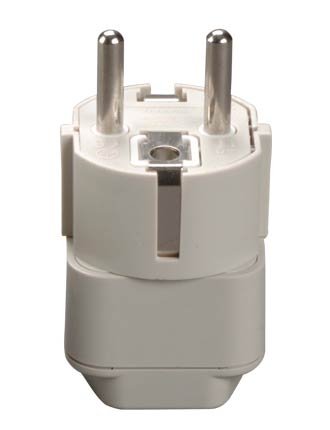 Grounded Adapter - CE Certified - USA to Europe - Heavy Duty Adapter