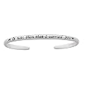 Sterling Silver Footprints Statement Bracelet