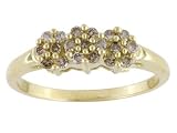10KT .25CTW CHAMPAGNE DIAMOND RING