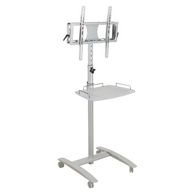 Lumina 25 Flat Panel Stand in Brushed Metal