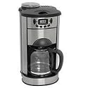 Kalorik CCG 19322 1000-Watt 10-Cup Coffeemaker with Built-In Grinder, Stainless Steel