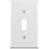 Leviton 88001 1-Gang Toggle Device Switch Wallplate, Standard Size, Thermoset, Device Mount, White