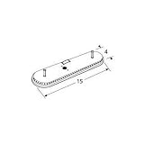 MCM 14701 Stainless Steel Oval Single, Off-Center Burner Head