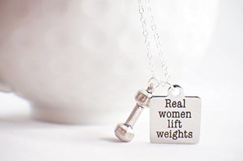 Real Women Lift Weights - Weightlifter gift - weightlifting jewelry