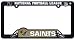 New Orleans Saints Black Plastic License Plate Frame