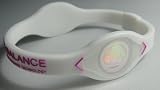 Power Balance Bracelet Wristband White with RANDOM lettering, Size Small