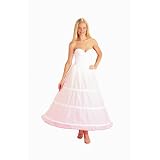 New 3 Bone Hoop Skirt Bridal Taffeta Bridal Petticoat Wedding Gown Slip (CH130DS)