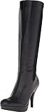 Kenneth Cole Unlisted Women's File In Two Black Stretch Pu Boot 7.5 M