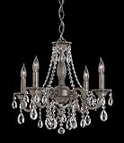 Nulco Lighting 375-04-PBA-10 Grammercy Polished Bronze Antique Chandelier Polished Bronze Antique