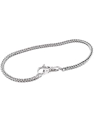 SilveRado (tm) B-(FTB001-21) Sterling Silver Bundle 3.0mm 8.3 inch Pandora Compatible Bead Bracelet