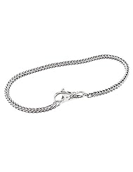 SilveRado (tm) B-(FTB001-19) Sterling Silver Bundle 3.0 mm 7.5 inches Pandora Compatible Bead Bracelet