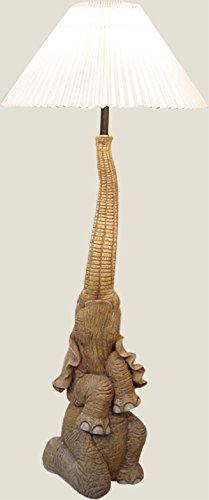 Elephant Statue Sculpture Floor Lamp 58h Kassaca174