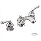 Thumbnail image for Moen T4570 Monticello Chrome Two-Handle Low Arc Bathroom Faucet