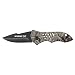 Schrade ST5C 4 1/2" Black Blade with Camo Coated Stainless Steel Handle with Clip