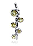 Captivating Citrine Gemstone Pendant Sterling Silver Charm