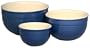 Emile Henry Le Potier Mixing Bowl Set, Set of 3, Blue
