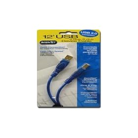 Recoton 63222 PC Accessories Gold USB A to B Device Cable (12 feet) by 