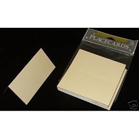 Cream (ivory) Name Cards (pack of 50) - PPC2