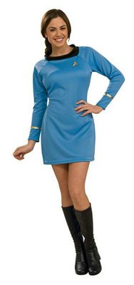  Star Trek Classic Blue Dress Deluxe Adult Costume