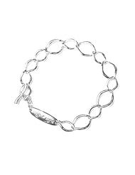 Olivary - Platinum Plated Silver Bracelet