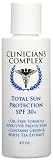 Clinicians Complex SPF 30+ Total Sun Protection Lotion-4.5 oz (Quantity of 2)