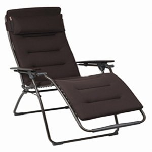 Lafuma Futura Clipper AIR Comfort® Recliner - Chocolate Padded Zero Gravity Chair