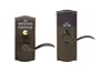Schlage LiNK Wireless Keypad Entry Lever Add-on Lock, Aged Bronze