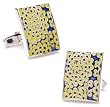 Enamel Honeycomb Cufflinks