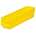 Akro-Mils 30128  18-Inch by 4-Inch by 4-Inch Plastic Nesting Shelf Bin Box,Yellow, Case of 12