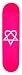 HEARTAGRAM Skateboard DECK cky bam PINK 7.5