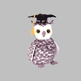 Ty Beanie Babies Smart the Owl Class of 2001