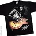 Slash w/ LES PAUL GUITAR Logo Black T Shirt