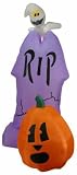 Inflatable Ghost, Tomb and Pumpkin